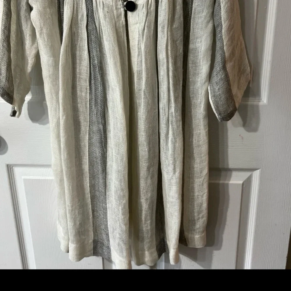 Paper Lace Linen Top/Duster/Dress/Cardigan Sz Small - Picture 6 of 15